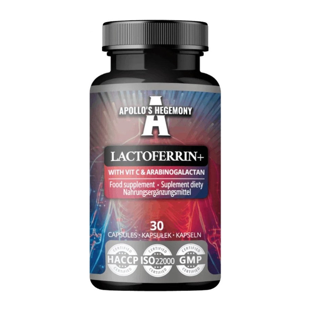 Apollo's Hegemony Lactoferrin+ with Vit C & Arabinogalactan - 30 c