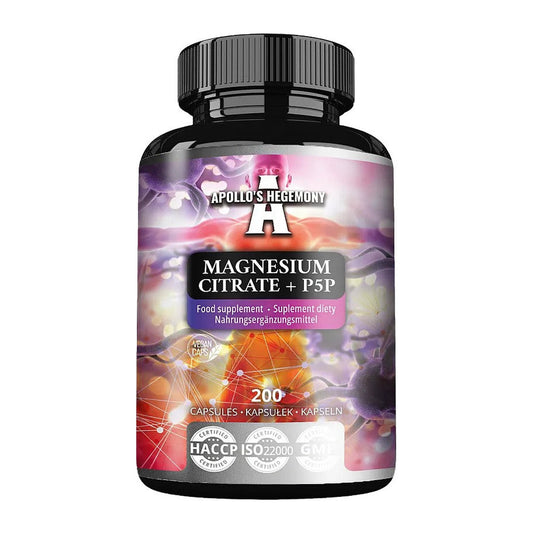 Apollo's Hegemony Magnesium Citrate + P5P - 200 caps