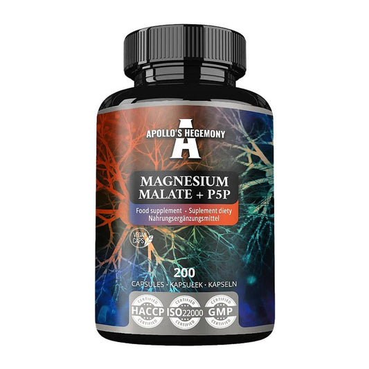 Apollo's Hegemony Magnesium Malate + P5P - 200 caps