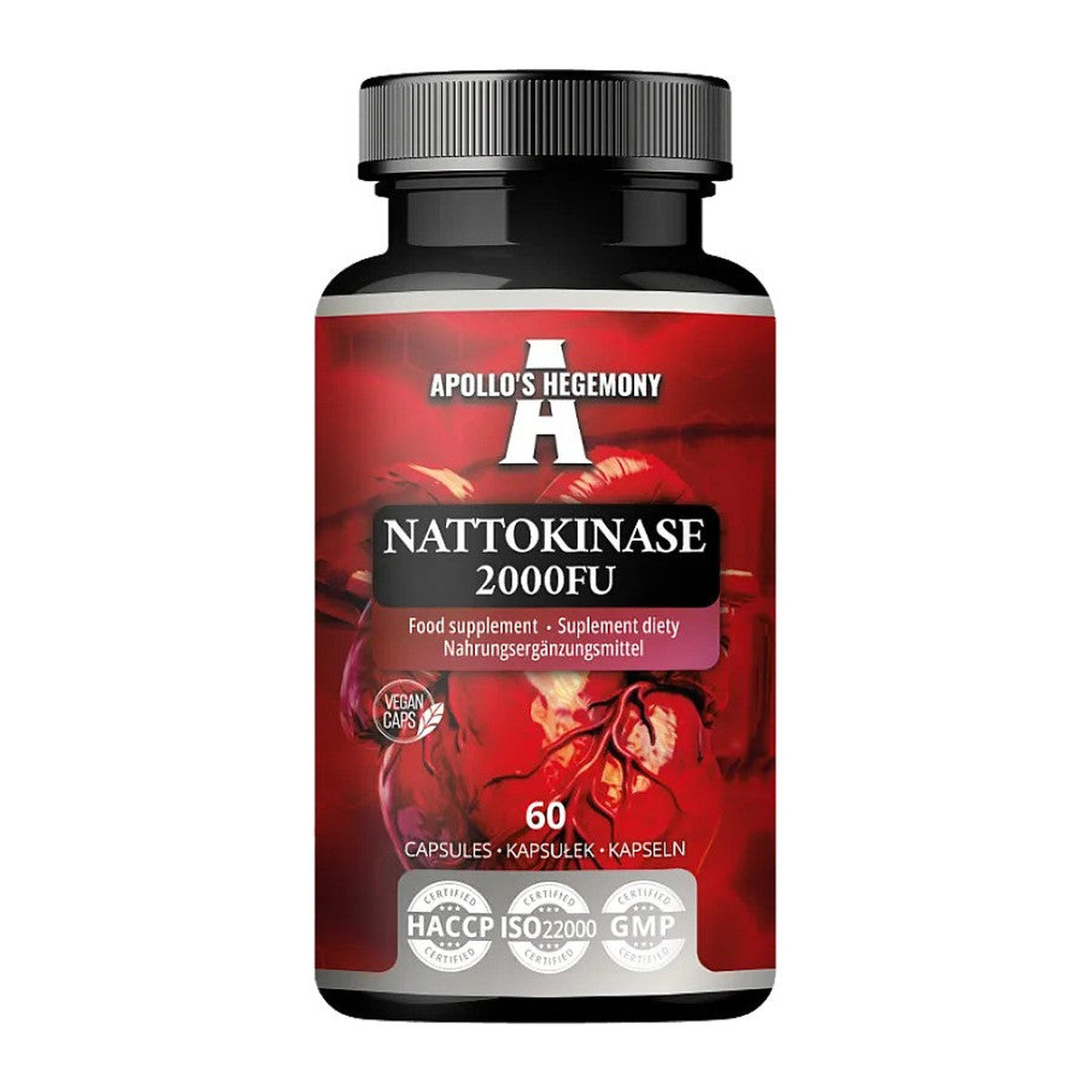 Apollo's Hegemony Nattokinase, 2000 FU - 60 caps