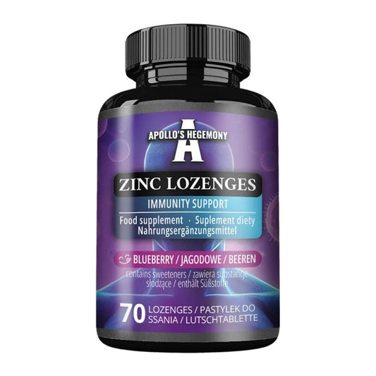 Apollo's Hegemony Zinc Lozenges, Blueberry - 70 lozenges