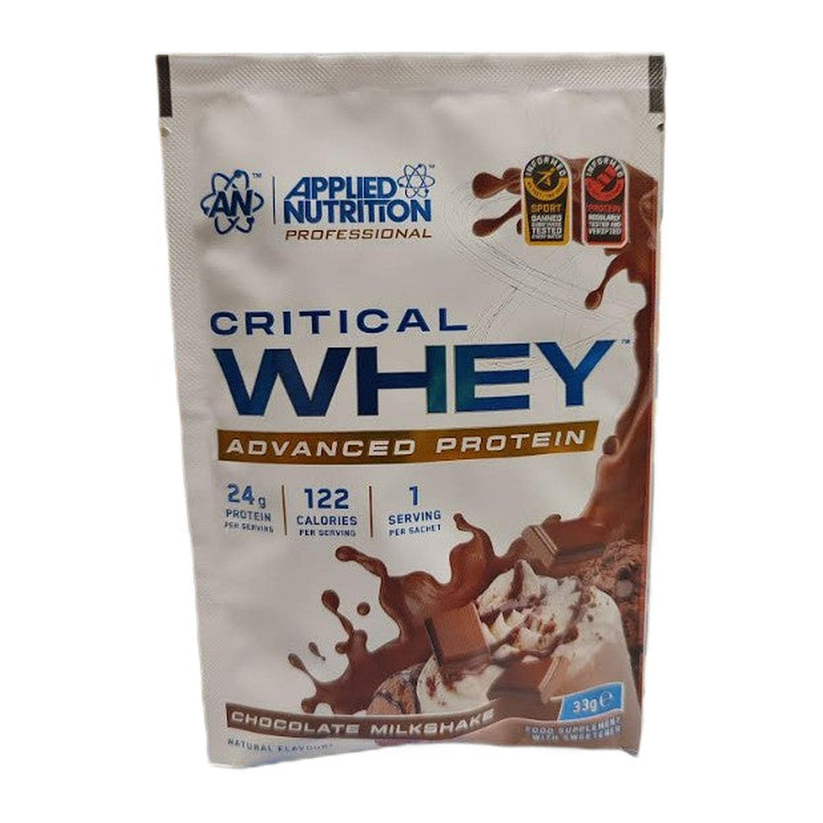 Applied Nutrition Critical Whey, Chocolate Milkshake - 33g (1 serv
