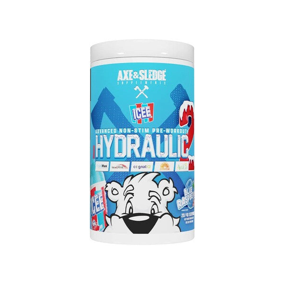 Axe & Sledge Hydraulic V2 Non-Stim Pre-Workout, ICEE Blue Raspberr