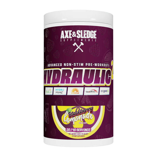 Axe & Sledge Hydraulic V2 Non-Stim Pre-Workout, Blackberry Lemonad