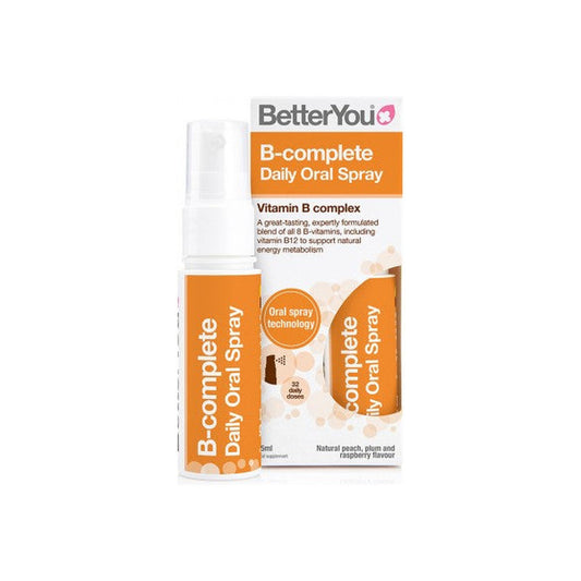 BetterYou B-complete Daily Oral Spray, Natural Peach, Plum & Raspb