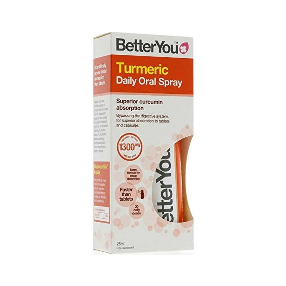 BetterYou Turmeric Oral Spray - 25 ml.