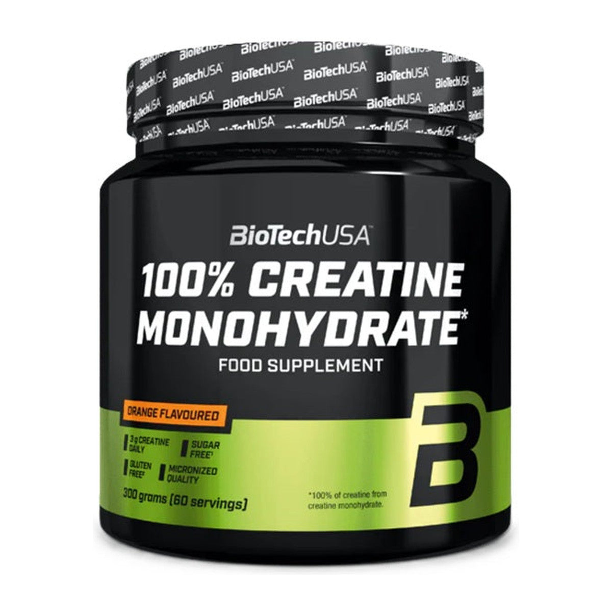 BioTechUSA 100% Creatine Monohydrate, Orange - 300g