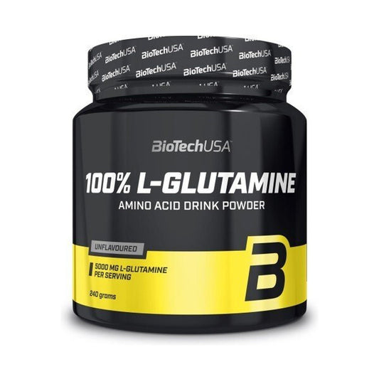 BioTechUSA 100% L-Glutamine, Unflavoured - 240g