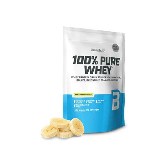 BioTechUSA 100% Pure Whey, Banana (EAN 5999076238385) - 454g