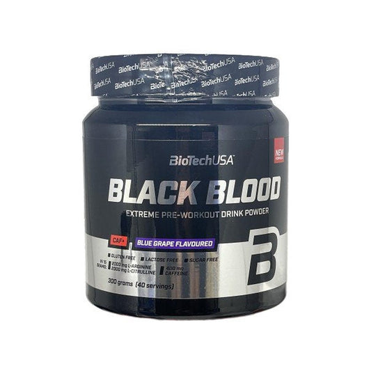BioTechUSA Black Blood CAF+, Blue Grape - 300g