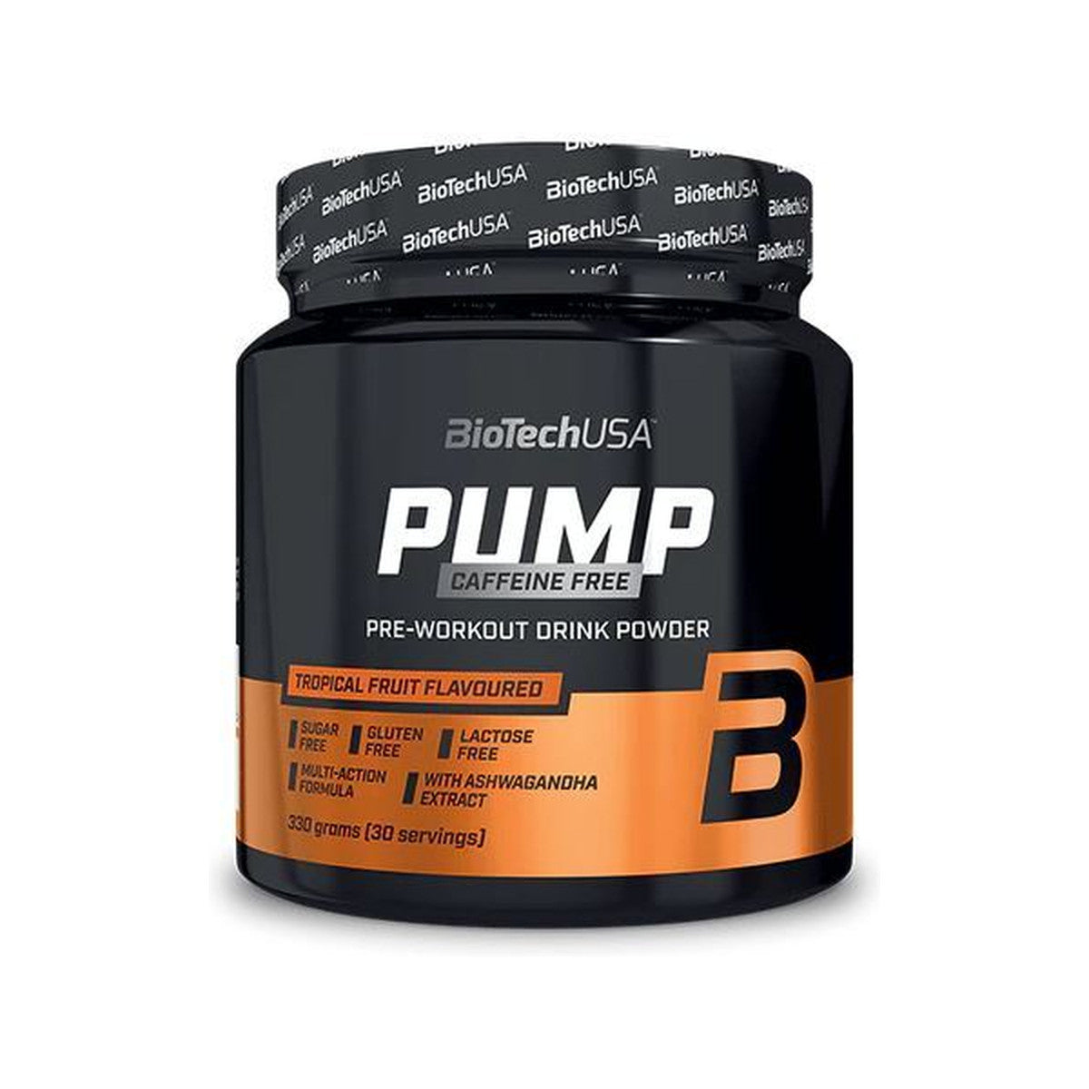 BioTechUSA Pump Caffeine Free, Lemon Ice Tea - 330g
