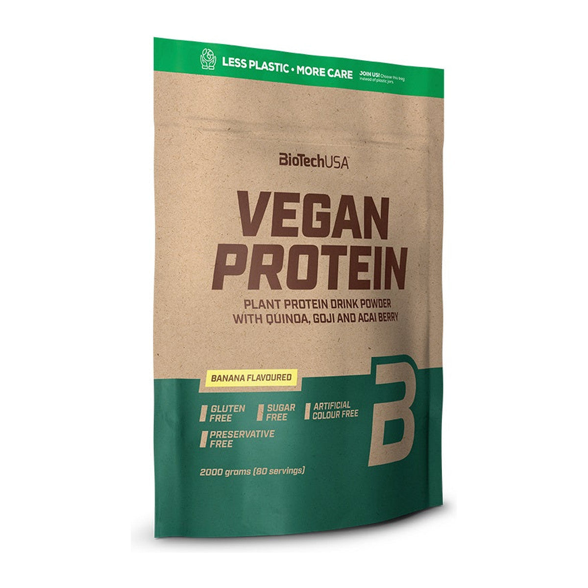 BioTechUSA Vegan Protein, Banana - 2000g