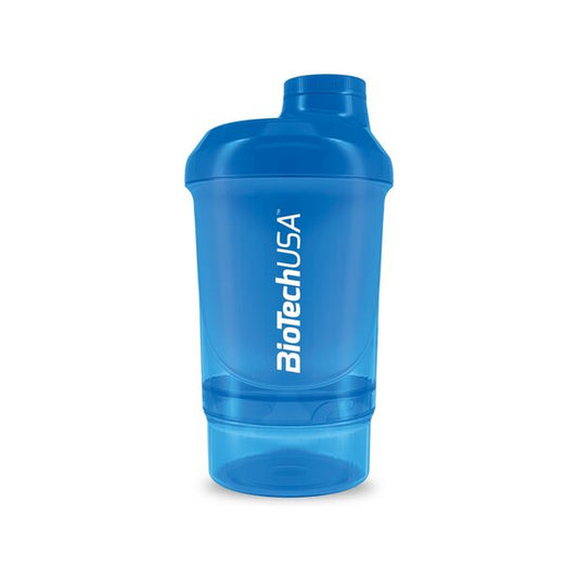 BioTechUSA Wave+ Shaker, Blue - 300 ml. (+ 150 ml.)