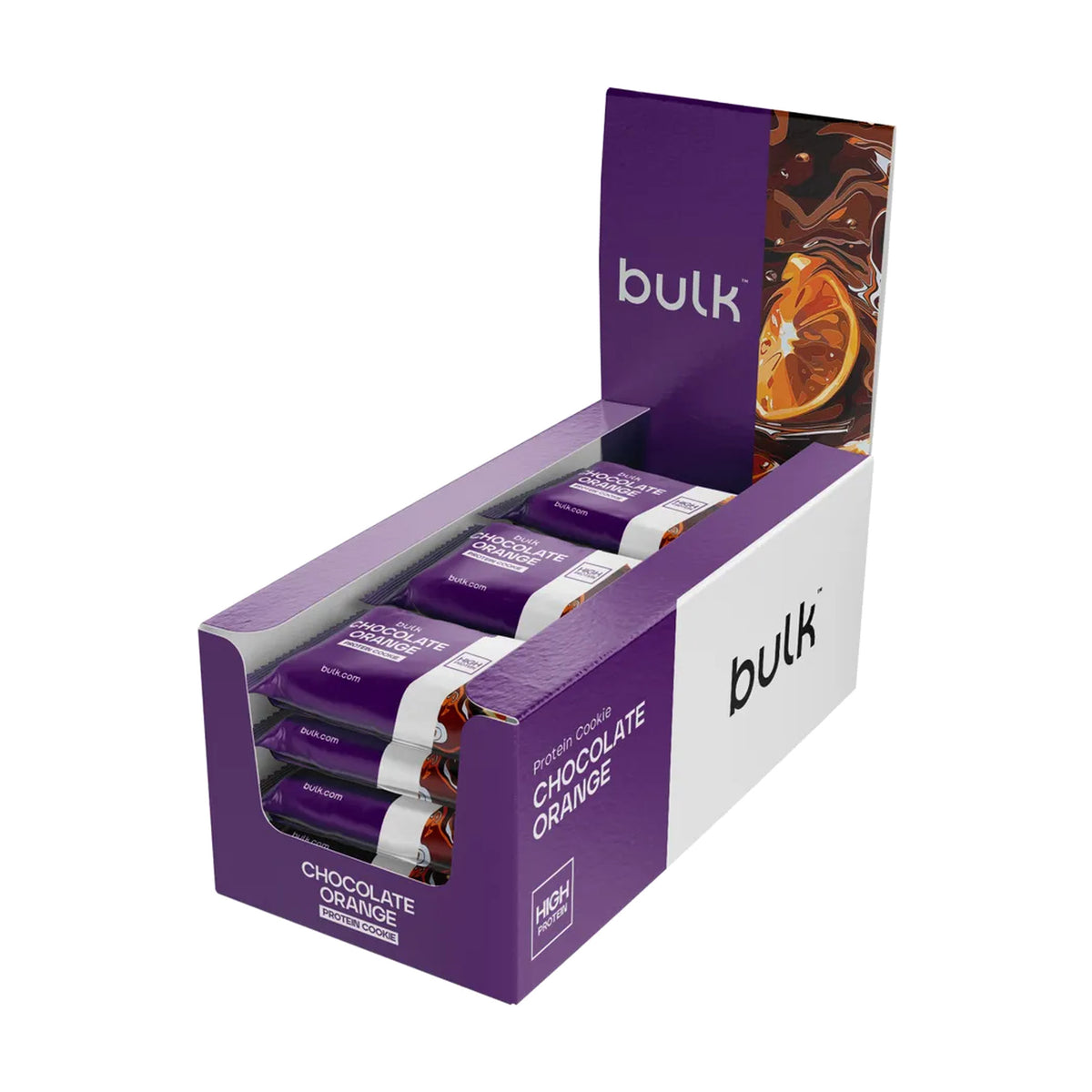 Bulk High Protein Cookies, Chocolate Orange - 12x75g