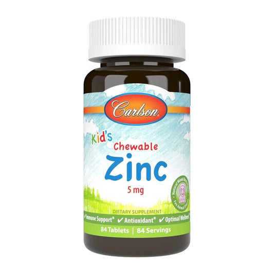 Carlson Labs Kid's Chewable Zinc, Natural Mixed Berry - 84 tablets