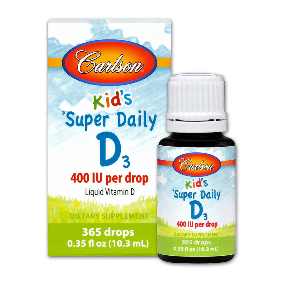 Carlson Labs Kid's Super Daily D3, 400 IU - 10 ml.