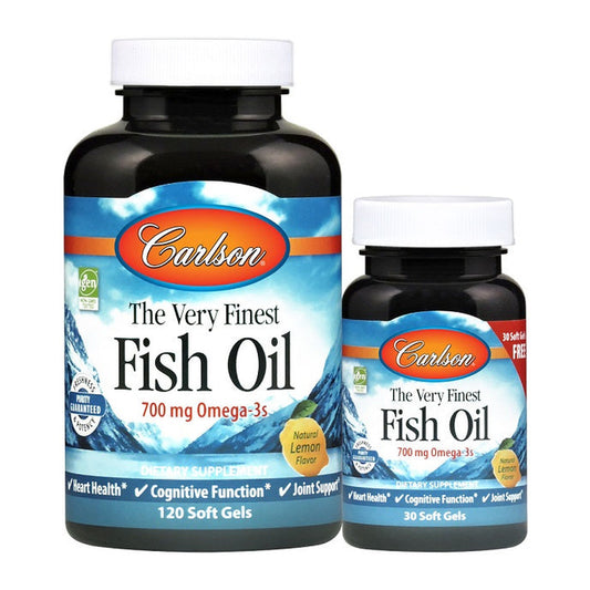 Carlson Labs The Very Finest Fish Oil - 700mg Omega-3s, Natural Or
