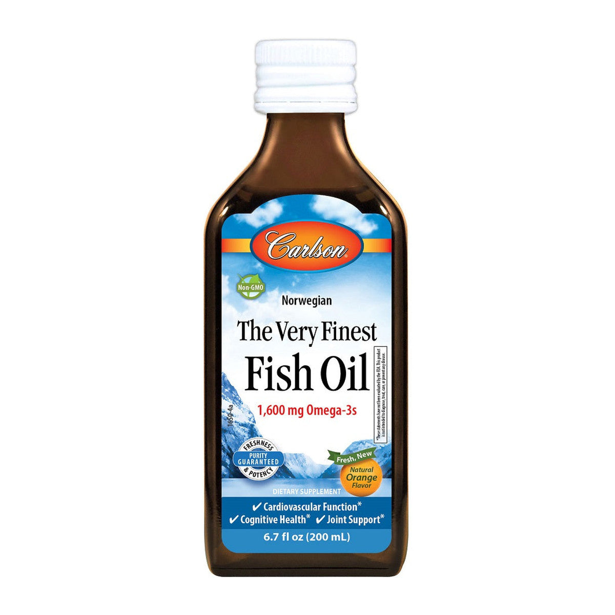 Carlson Labs The Very Finest Fish Oil, Natural Lemon - 200 ml.