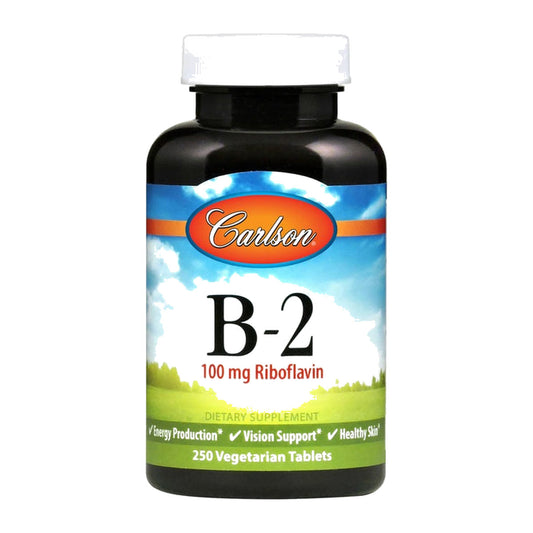 Carlson Labs Vitamin B-2, 100mg - 100 vegetarian tablets
