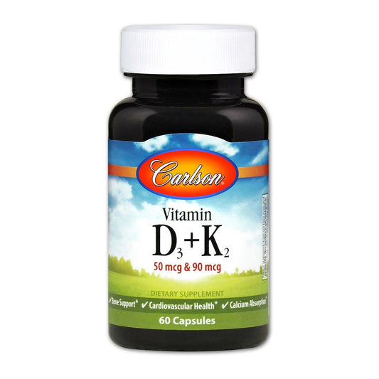 Carlson Labs Vitamin D3 + K2 - 60 caps