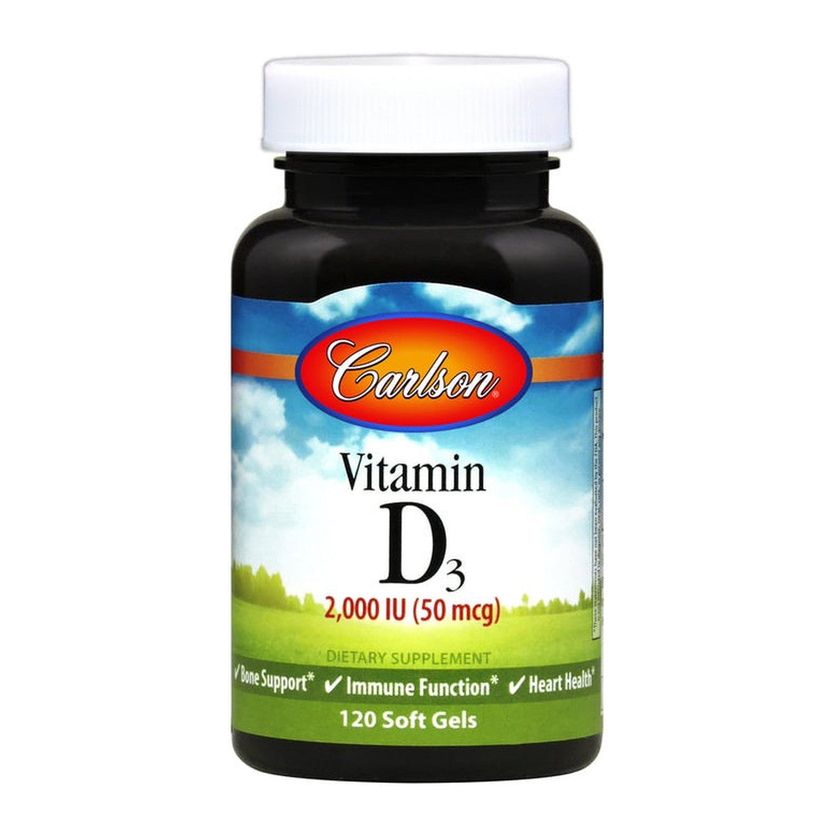 Carlson Labs Vitamin D3, 2000 IU - 120 softgels