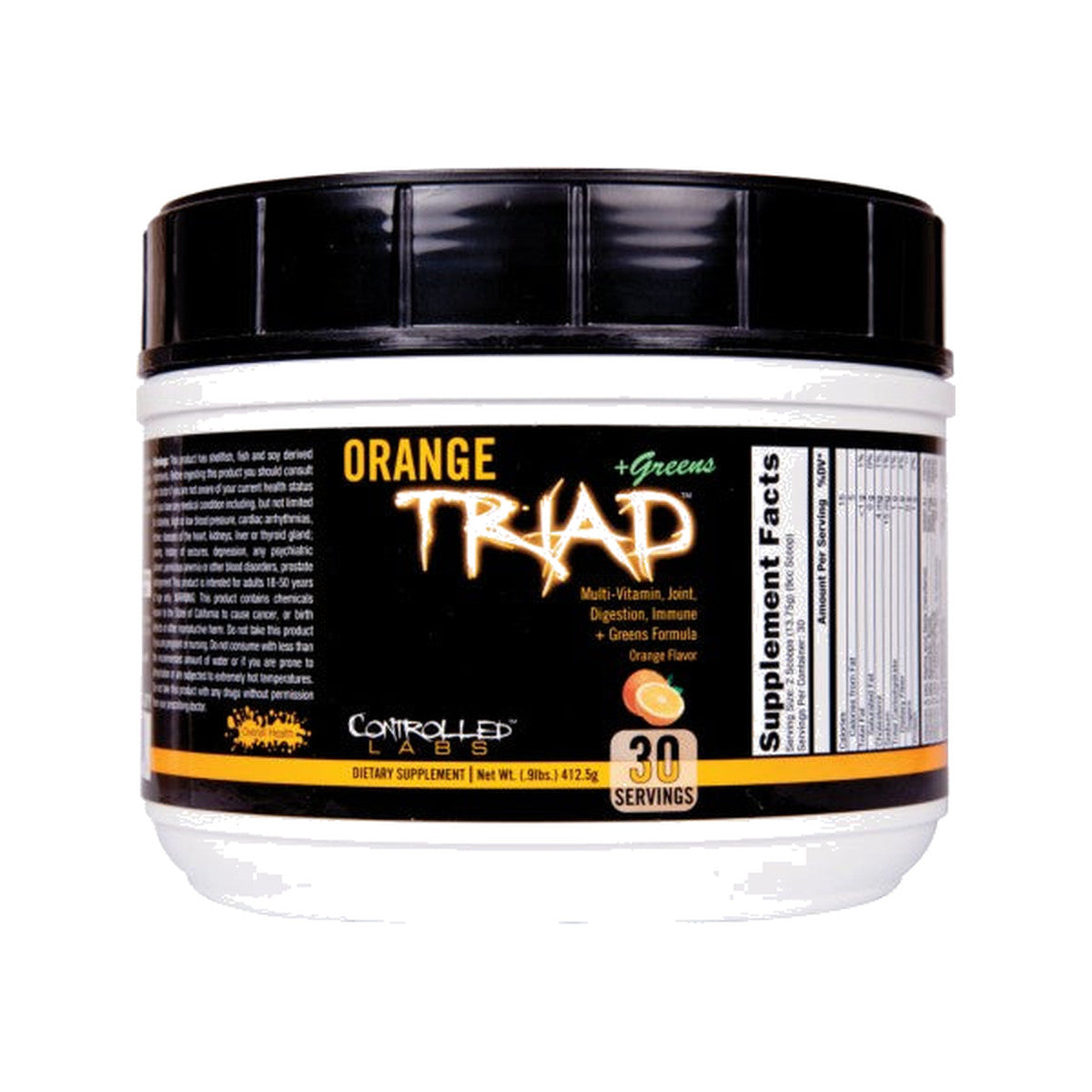 Controlled Labs Orange Triad + Greens, Lemon Ice Tea - 418g