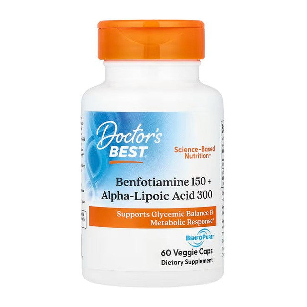 Doctor's Best Benfotiamine 150 + Alpha-Lipoic Acid 300 - 60 vcaps