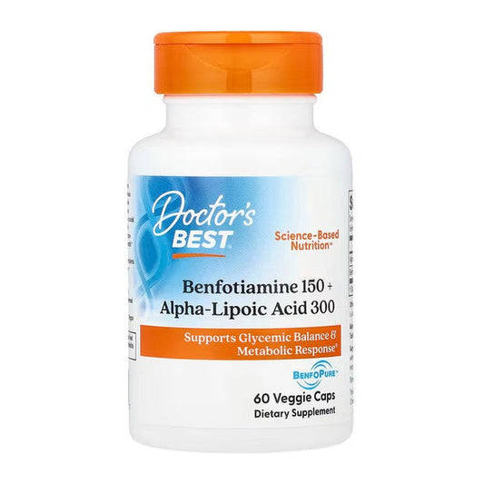 Doctor's Best Benfotiamine 150 + Alpha-Lipoic Acid 300 - 60 vcaps