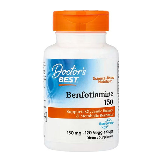 Doctor's Best Benfotiamine with BenfoPure, 150mg - 120 vcaps