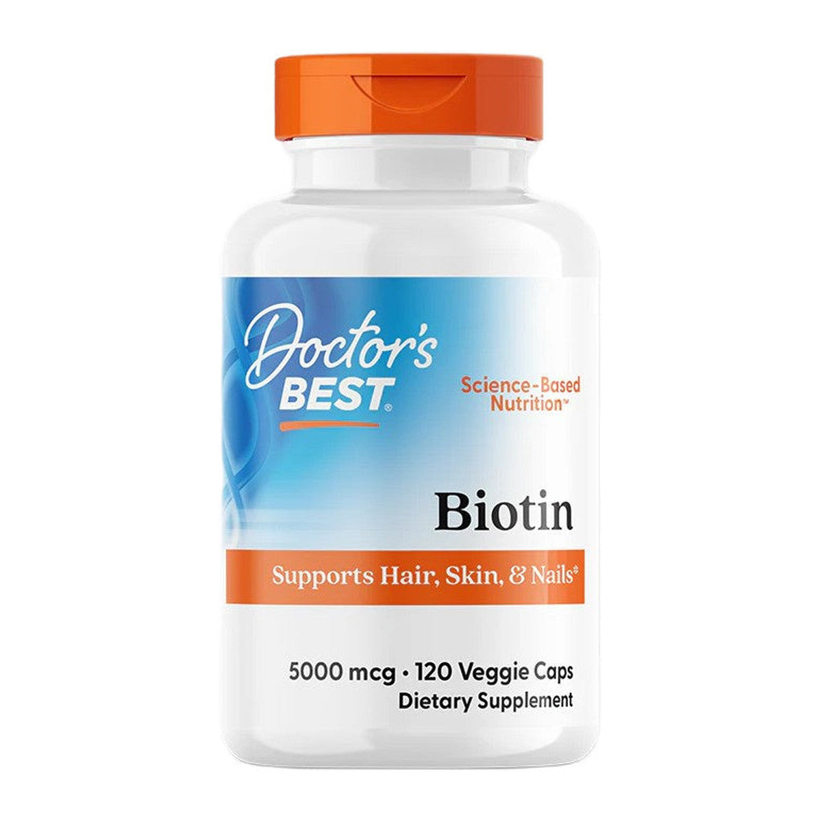 Doctor's Best Biotin, 5000mcg - 120 vcaps