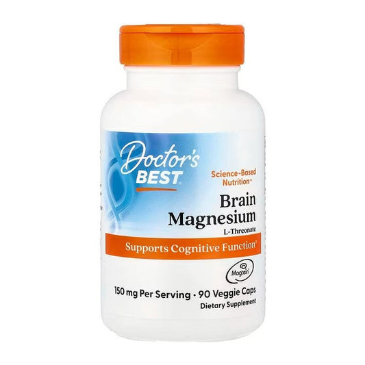 Doctor's Best Brain Magnesium with Magtein, 150mg - 90 vcaps