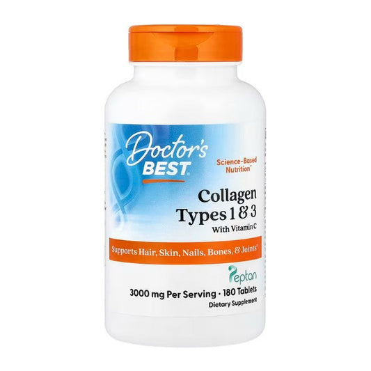 Doctor's Best Collagen Types 1 and 3 with Peptan and Vitamin C, 30