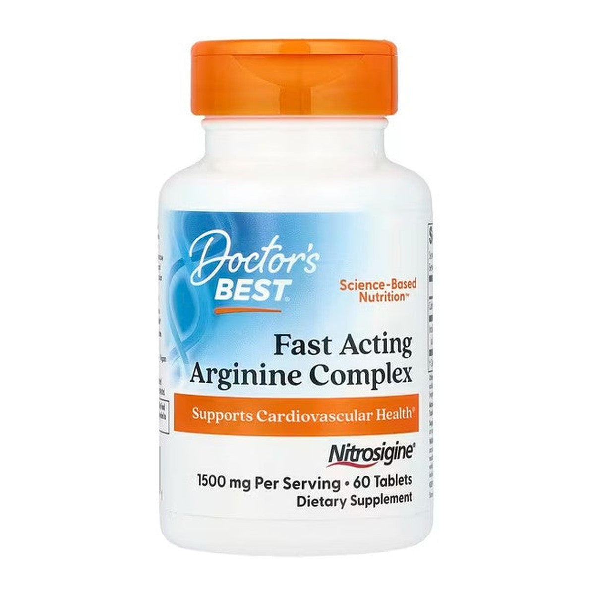Doctor's Best Fast Acting Arginine Complex with Nitrosigine, 750mg