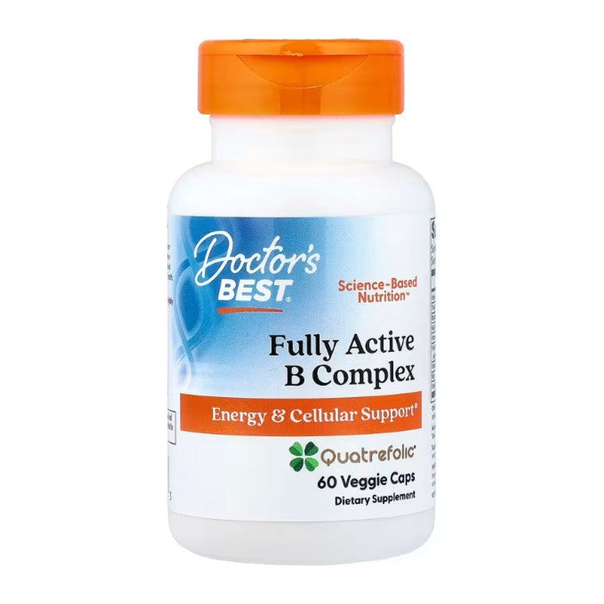 Doctor's Best Fully Active B-Complex with Quatrefolic - 60 vcaps