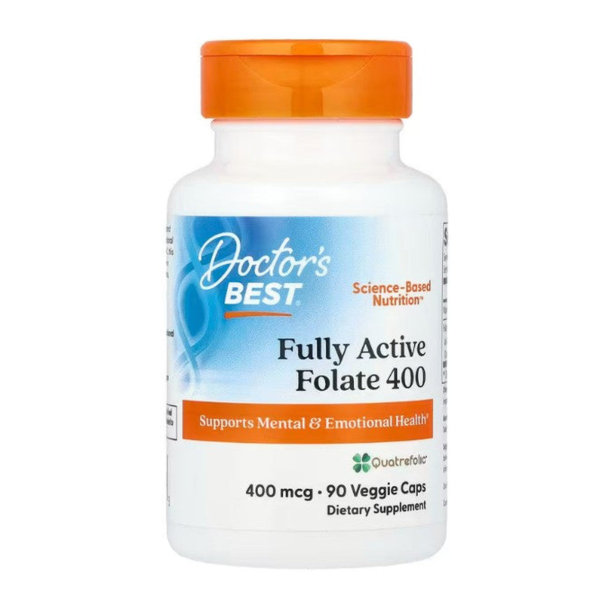 Doctor's Best Fully Active Folate 400 with Quatrefolic, 400mcg - 9