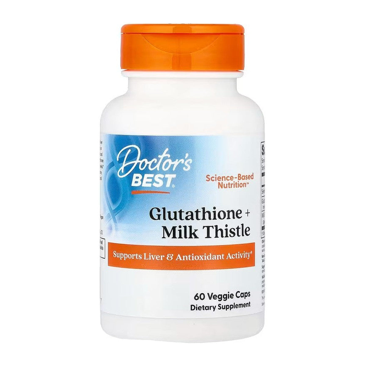 Doctor's Best Glutathione + Milk Thistle - 60 vcaps