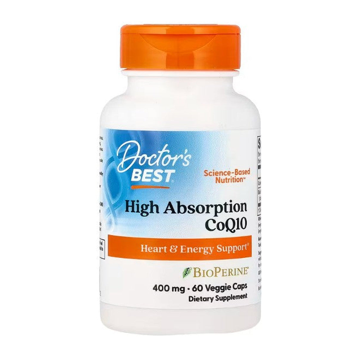 Doctor's Best High Absorption CoQ10 with BioPerine, 400mg - 60 vca