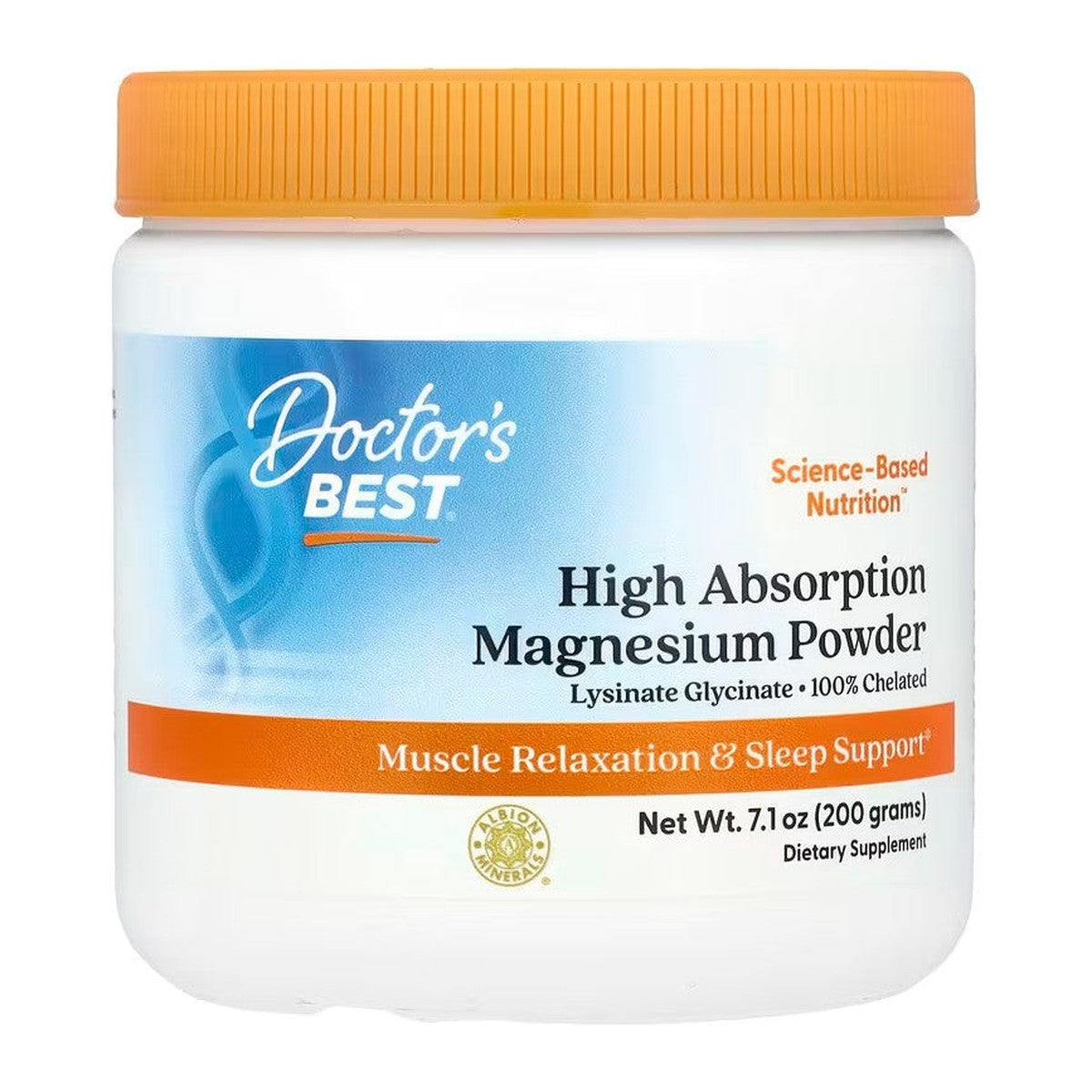 Doctor's Best High Absorption Magnesium, Powder - 200g