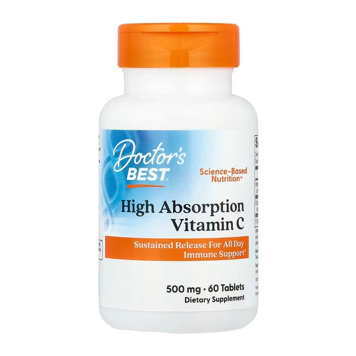 Doctor's Best High Absorption Vitamin C, 500mg - 60 tablets