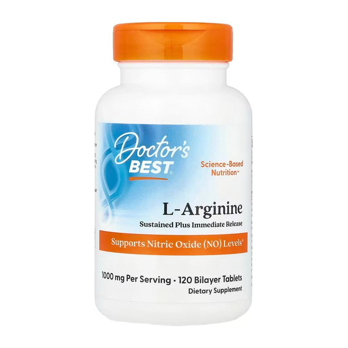 Doctor's Best L-Arginine - Sustained + Immediate Release, 1000mg