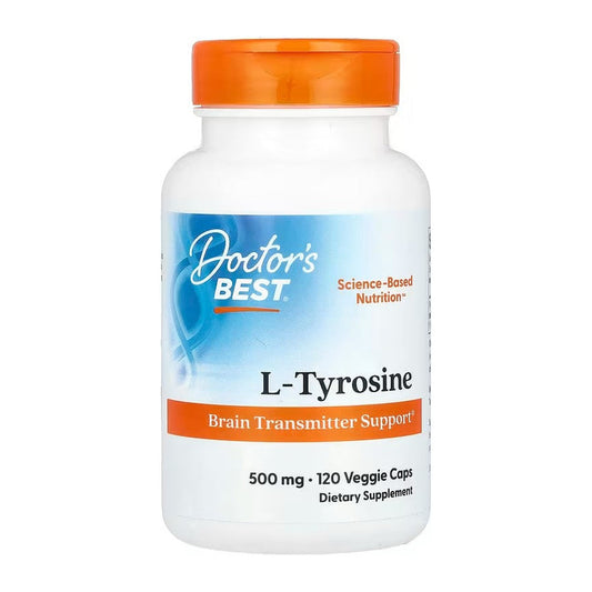 Doctor's Best L-Tyrosine, 500mg - 120 vcaps