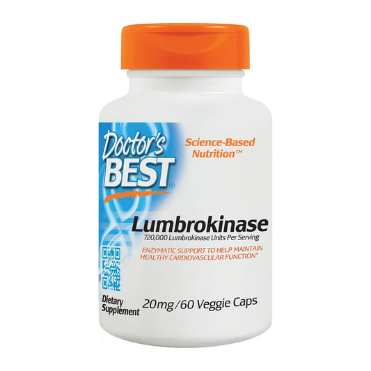 Doctor's Best Lumbrokinase, 20mg - 60 vcaps