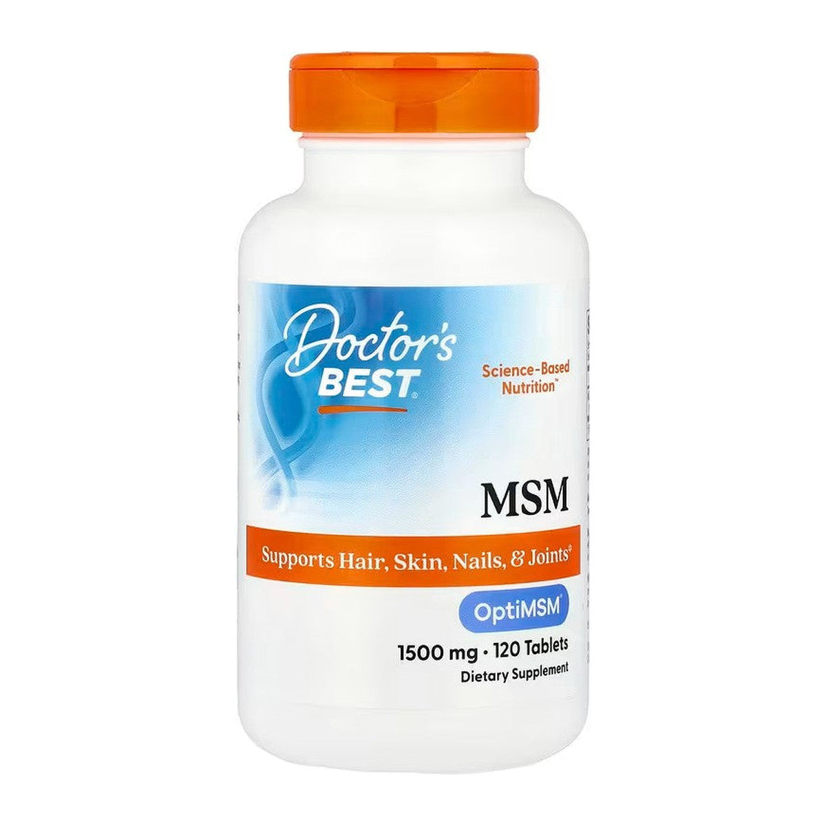 Doctor's Best MSM with OptiMSM, 1500mg - 120 tablets