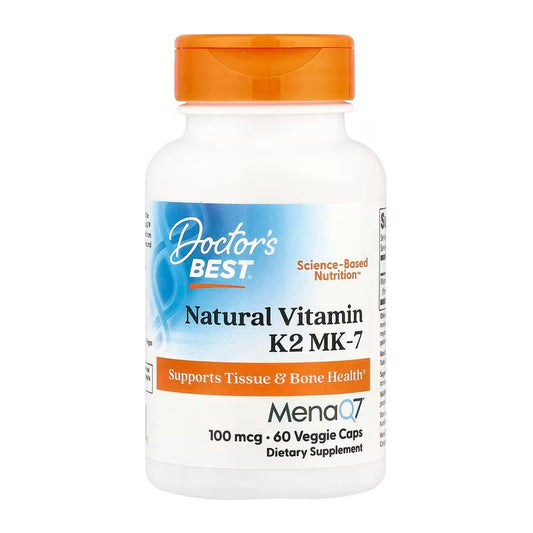 Doctor's Best Natural Vitamin K2 MK7 with MenaQ7, 100mcg - 60 vcap