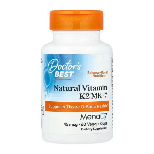 Doctor's Best Natural Vitamin K2 MK7 with MenaQ7, 45mcg - 60 vcaps