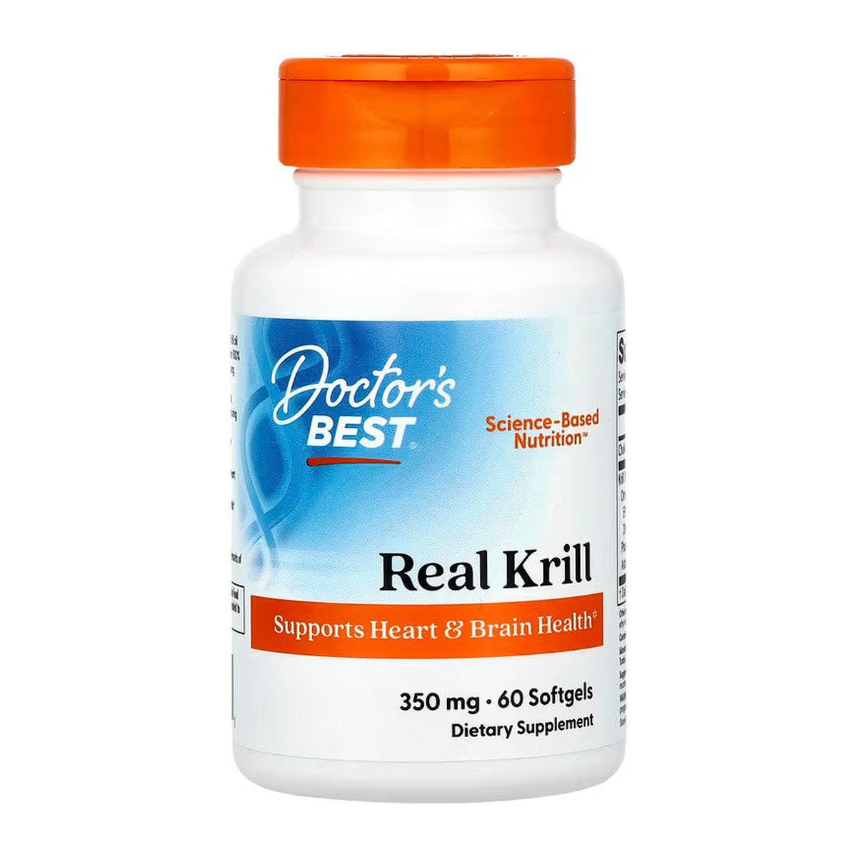 Doctor's Best Real Krill, 350mg - 60 softgels