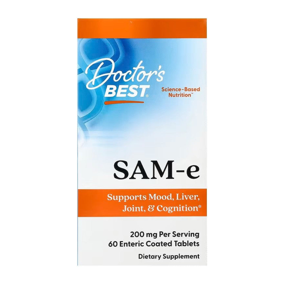 Doctor's Best SAM-e, 200mg - 60 tablets