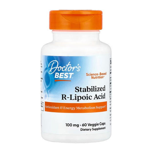 Doctor's Best Stabilized R-Lipoic Acid, 100mg - 60 vcaps