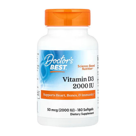 Doctor's Best Vitamin D3, 2000 IU - 180 softgels