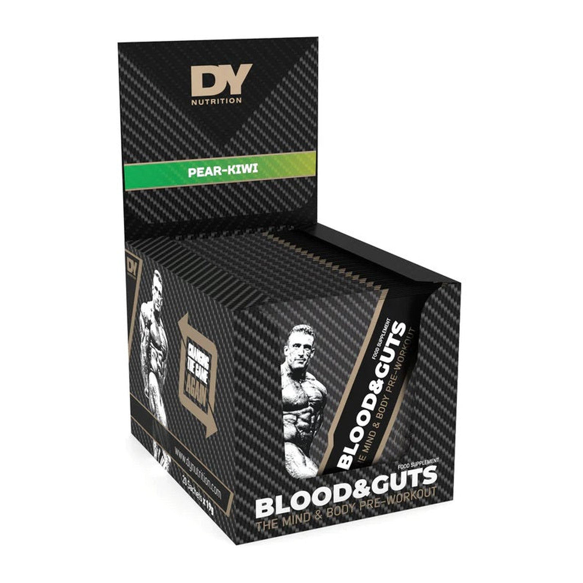 Dorian Yates Blood and Guts Sachets, Pear-Kiwi - 20 x 19g